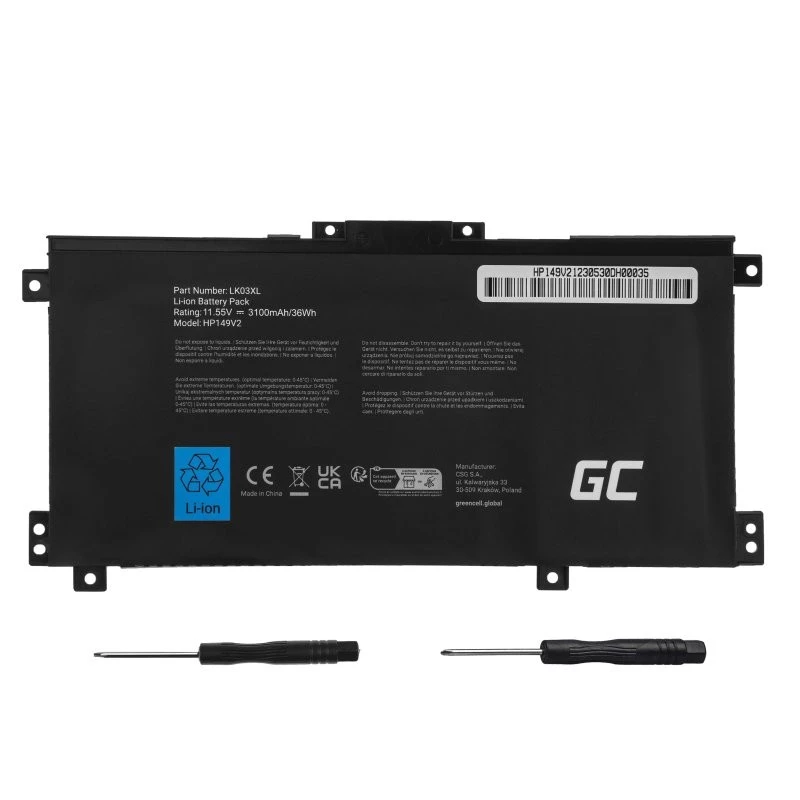 Batería Green Cell HP149V2 para HP Envy x360 15-BP 17-AE