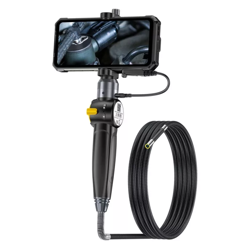 Ulefone uSmart E03 UF-EC03 cámara endoscópica, 1280x720 HD, sonda orientable 180° en dos direcciones, 6 LED, IP67, cable semirrígido de 1 m
