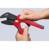 Knipex 97 33 02 Alicate crimpador de cables Herramienta de crimpado Azul, Rojo