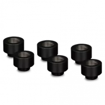 Thermal Grizzly DeltaMate Extender MF10 – conector de refrigeración líquida, negro, 6 uds. (TG-DM-FIT-6006)