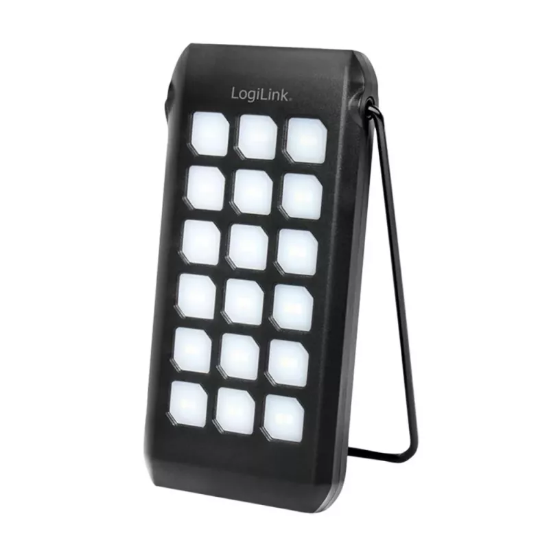 Logilink - Batería externa solar - Linterna - Li-Pol - 10000 mAh - 18 vatios - 3 A - PD 2.0, QC 3.0, Ultra Fast Charge - 2 puertos de salida (USB Type-A, USB-C de 24 pines) - con cable: USB (PA027