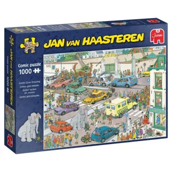 Puzle Jumbo Jan van Haasteren Jumbo geht einkaufen 1000 piezas (20028)