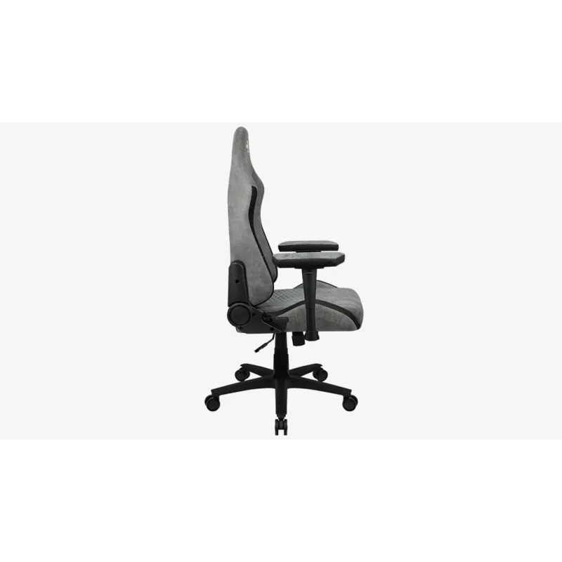 Silla gaming universal Aerocool Crown AeroSuede con asiento acolchado, gris piedra