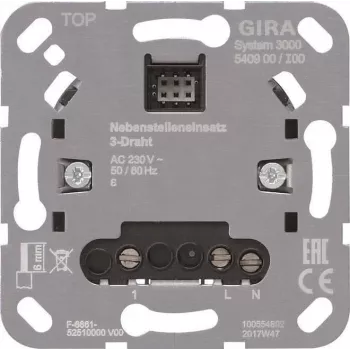 GIRA 540900 540900 S3000 Unidad auxiliar 3 hilos (540900)