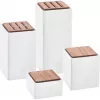 Set de 4 recipientes de cerámica para conservas ZWILLING 1002267 – vidriados, apilables, herméticos para té, café, azúcar, especias