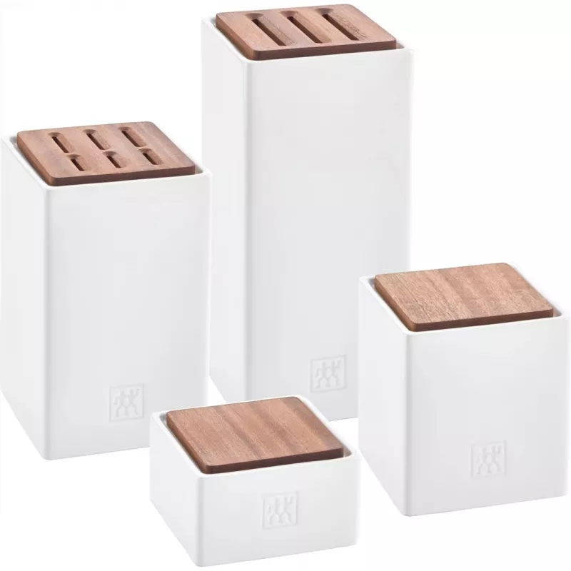 Set de 4 recipientes de cerámica para conservas ZWILLING 1002267 – vidriados, apilables, herméticos para té, café, azúcar, especias