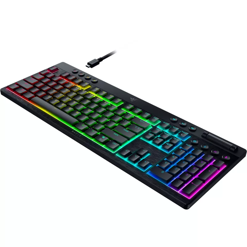 Teclado mecánico de perfil bajo Razer BlackWidow V4 — interruptores Orange, Bluetooth inalámbrico