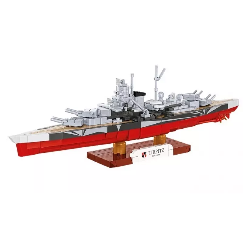 Set de construcción Cobi acorazado Tirpitz modelo con 593 piezas, a escala y con características de exhibición
