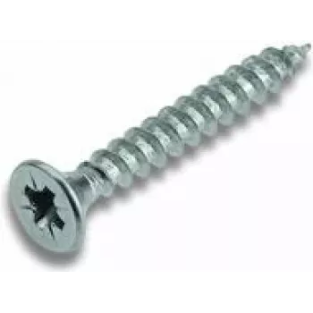 Tornillo cimco 190044 — metal galvanizado, para tableros de fibra, 60 mm de longitud, diámetro de rosca 4,5 mm, 1 ud.