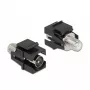 Módulo Keystone conector macho IEC a conector hembra F negro DeLOCK 86856