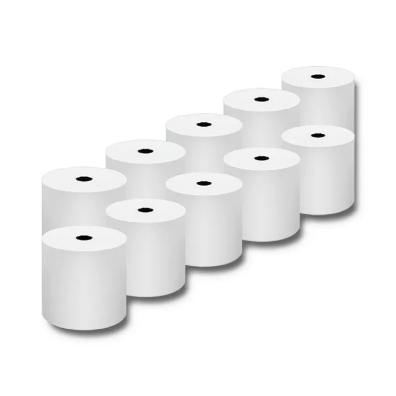 Rollo térmico Qoltec 51892 80 x 80 | 55 g/m² | 10 uds. | sin BPA