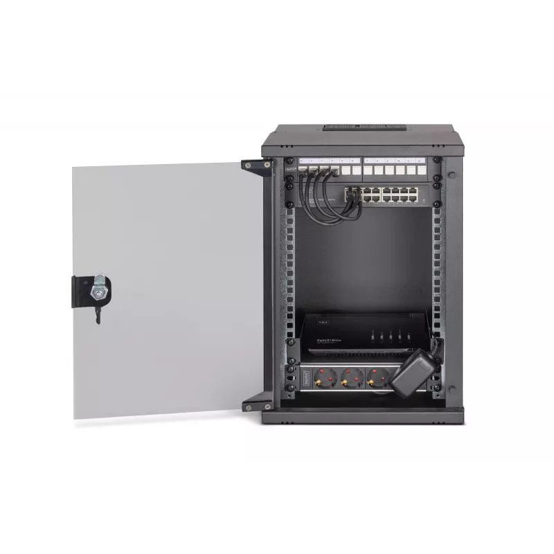 Armario de pared Digitus DN-49103-SET 9U 315 x 300 mm negro