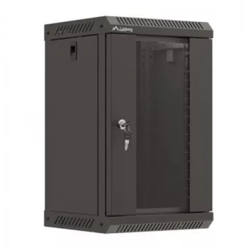 Lanberg WF11-3309-10B armario rack 9U rack de montaje en pared negro