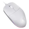 Ratón con cable DEFENDER AZORA MB-24 — ratón óptico USB ambidiestro, 1200 dpi, 3 modos de resolución, blanco, 109×86×34 mm