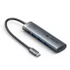 Hub USB-C 5 en 1 Vention 100W PD 5Gbps 4K@60Hz