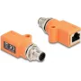 DeLOCK 60617 adaptador de cable M12 RJ45 violeta