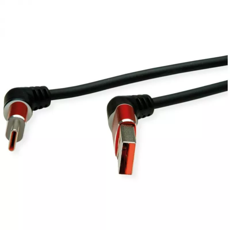 ROLINE Cable USB2.0 giratorio 360° A-C macho/macho 2m - Cable - Digital/Datos (11.02.8346)