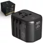 Extralink Smart Life Adaptador de viaje para EU/UK/USA/AU/CH + USB-C, USB-A