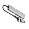 Adaptador TRACER A-5 USB Type-C a USB-A 2x USB-A + 2x USB-C
