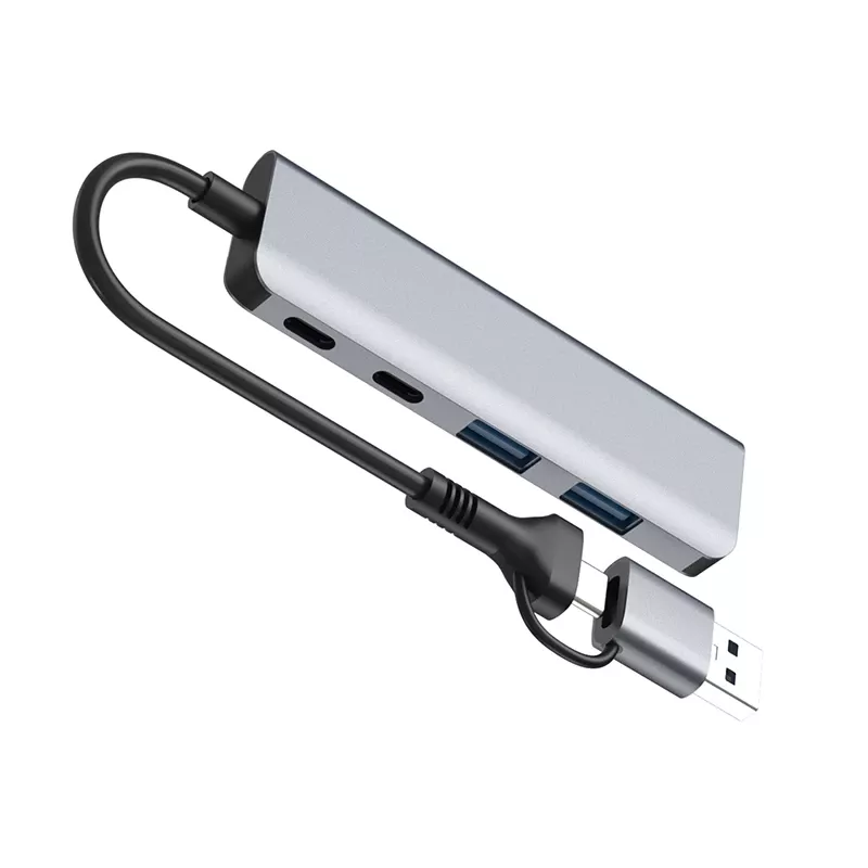 Adaptador TRACER A-5 USB Type-C a USB-A 2x USB-A + 2x USB-C