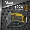 Fuente de alimentación ATX Akyga Ultimate AK-U4-600 600 W, 80 PLUS Bronze, PFC activo, ventilador de 120 mm