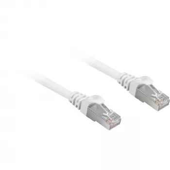 Cable de conexión RJ45 Cat.6a SFTP (blanco, 25 cm, LSOH (libre de halógenos))