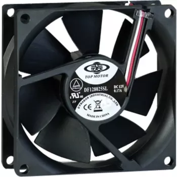 Inter-Tech 88885181 componente de refrigeración para ordenador ventilador de carcasa 8 cm negro (88885181)
