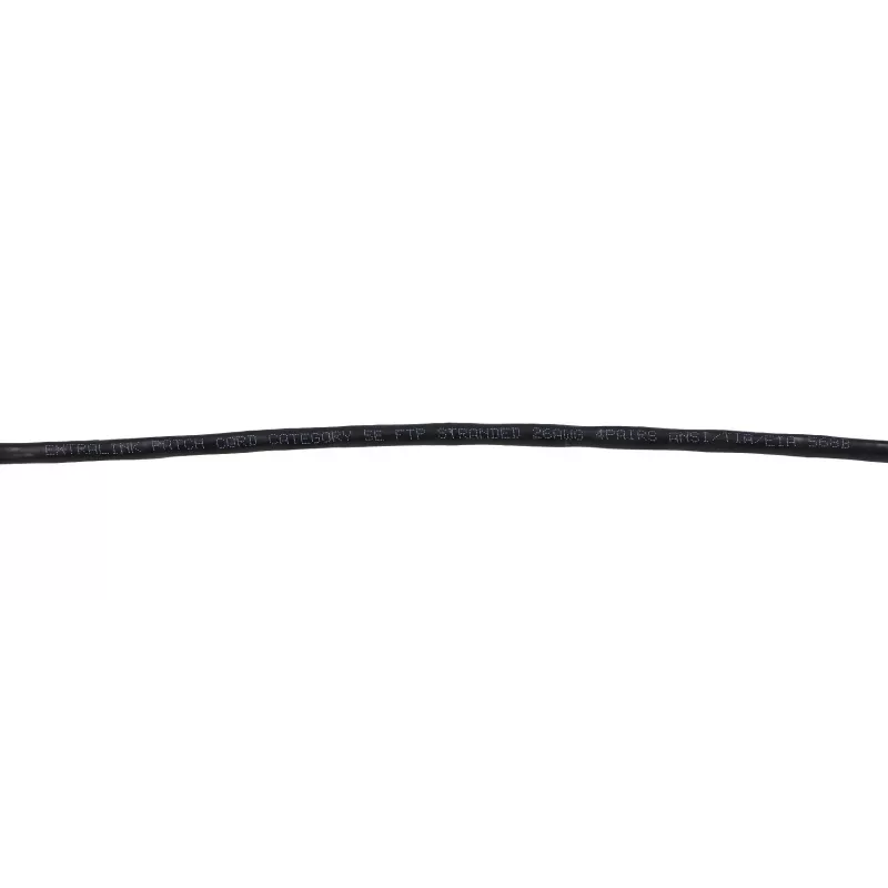 Latiguillo LAN Extralink Cat5e FTP 1 m, F/UTP apantallado, RJ-45 a RJ-45, negro