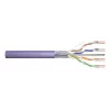 Cable de instalación DIGITUS categoría 6 F/UTP Dca AWG23/1 LSOH, 305 m, lila, bobina