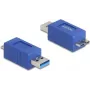 DeLOCK 67214 Adaptador de cable USB Type-A a USB Micro-B azul