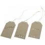 artoz Etiquetas colgantes para regalo blancas de papel kraft con troquelado de flores 6 uds. (144500-178)