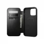 Funda tipo folio Nomad Modern Leather para iPhone 17 Pro Max MagSafe — cuero Horween, negra