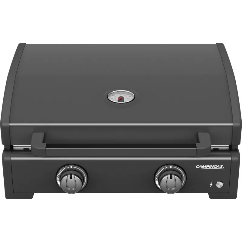 Plancha de gas Campingaz Onyx 2 2217205 — plancha de 2 fuegos con superficie de cocción de hierro fundido