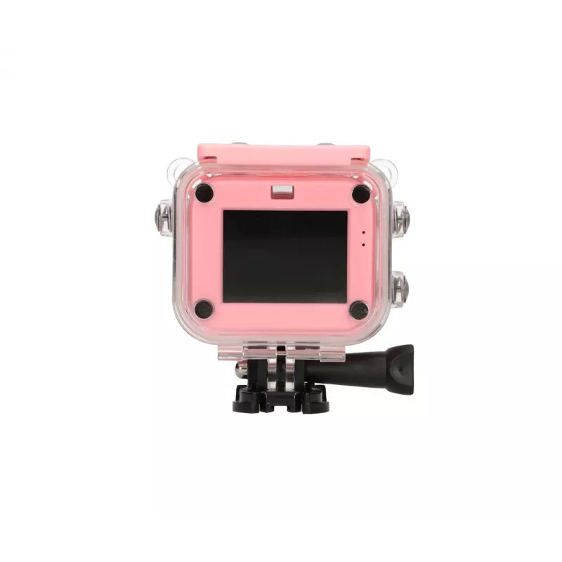 Cámara deportiva digital para niños Extralink H18 rosa – IP68, 1080p, pantalla de 2