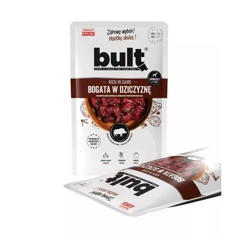 BULT rica en caza - comida húmeda para perros - 100 g