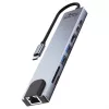 HUB USB MEDIA-TECH 8 EN 1 GIGA LAN HUB MT5046