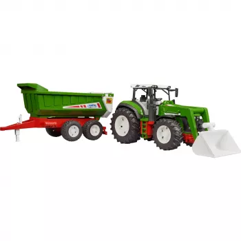 Remolque cisterna para cargador frontal BRUDER BR-03452 para tractor Roadmax – accesorio de juguete, compatible con tractores Roadmax