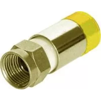 Conector coaxial tipo F Megasat 1200377 Latón 7,3 mm