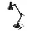Lámpara de mesa ESPERANZA AVIOR E27 12W LED, negra, regulable en altura, brazo flexible, casquillo E27