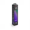 Alfombrilla de ratón gaming SAVIO Super Speed L Prism Edition — 700×300×3 mm, morada, bordes cosidos, base antideslizante