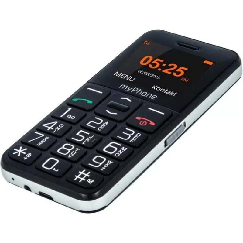 myPhone Halo Easy teléfono móvil, TFT de 1,77 pulgadas, Single SIM, Bluetooth, 1000 mAh, negro