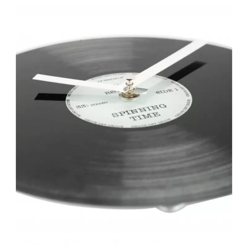 Reloj NeXtime 5163 Little Spinning Time, Ø20 cm, pared, negro