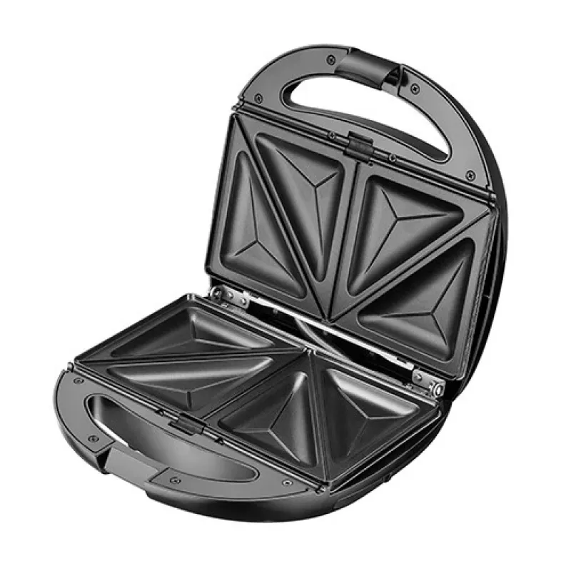 Sandwichera Adler AD 3040 1200 W negra, gris