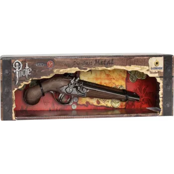 Pistola pirata de metal de juguete Pulio modelo 15541/0 con diseño realista
