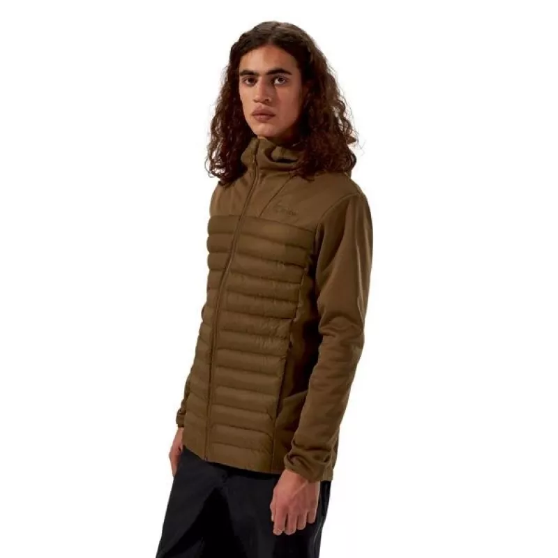 Chaqueta híbrida con capucha Berghaus Vaskye para hombre talla L marrón