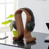 MC-815W, soporte para auriculares, madera, 400 g, nogal