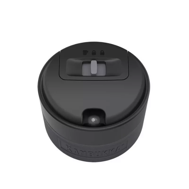 Vaso térmico Kambukka Etna 300 ml Pitch Negro — vaso de viaje isotérmico, acero inoxidable, a prueba de fugas, 300 ml