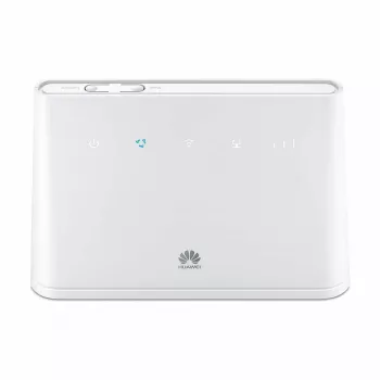 Router de sobremesa HUAWEI B311-221 de banda única 2,4 GHz Wi‑Fi 4 (802.11n), Gigabit Ethernet, 4G LTE, ranura SIM, RJ-11, 12V 1A, blanco