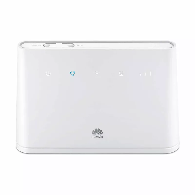 Huawei B311-221 router inalámbrico 4G LTE, LTE Cat.4 150/50 Mbps, Wi-Fi, 1x Gigabit Ethernet, 1x POTS, blanco