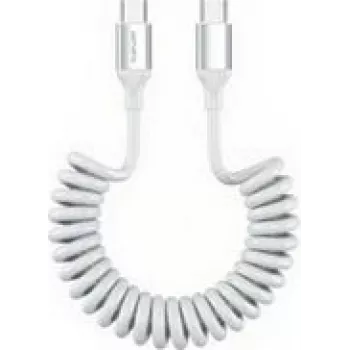 Cable espiral USB-C 4smarts 100W Blanco (4S541600)
